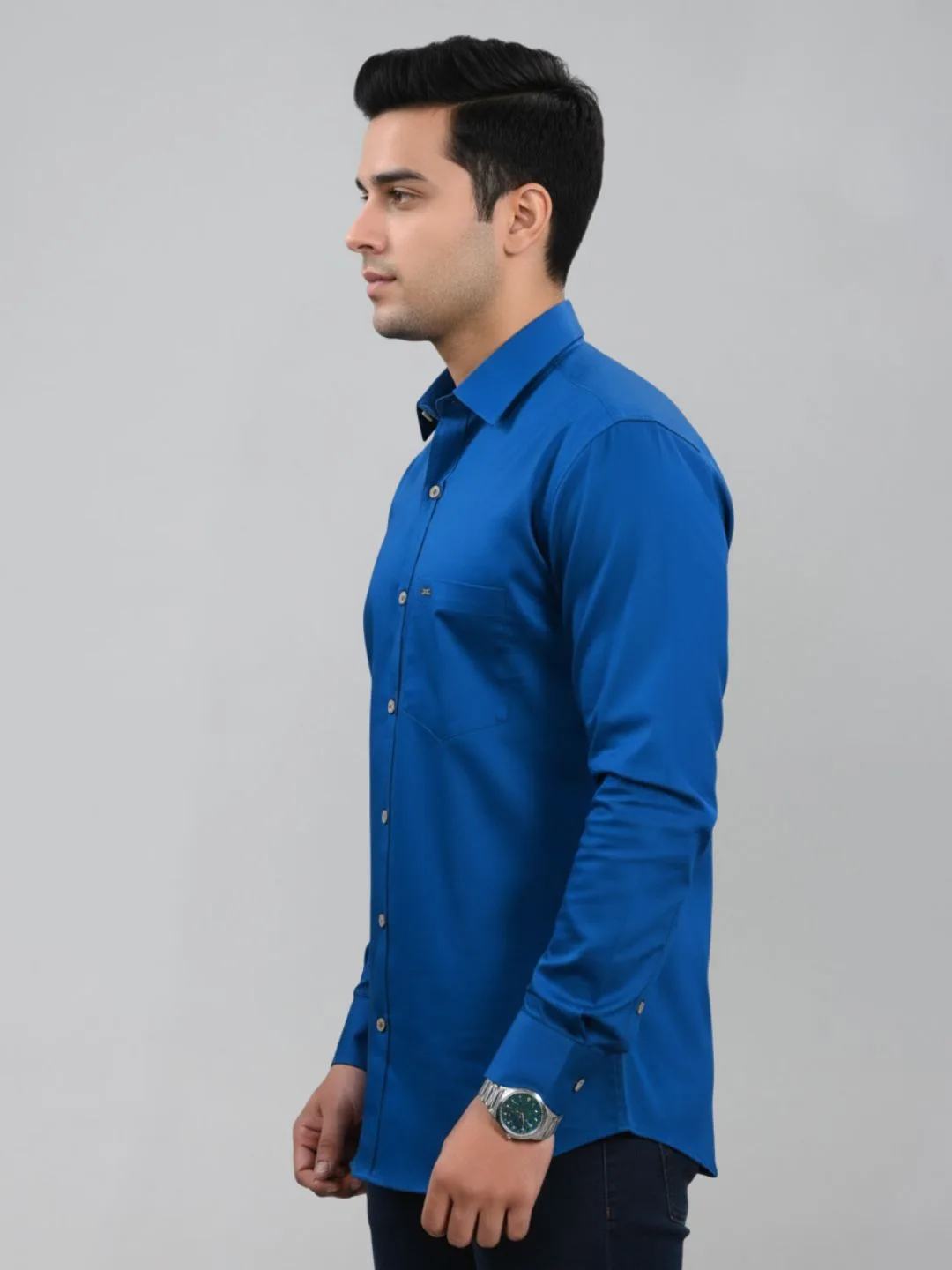 Airy Peacock Green Classic Short Kurta - Image 3