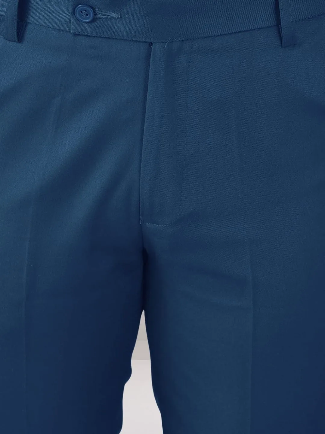 Everyday Comfort Airforce Blue Formal Trousers - Image 6
