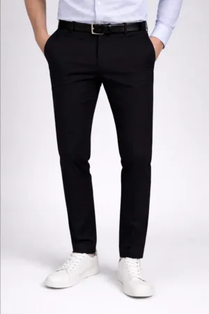 Everyday Comfort Black Formal Trousers