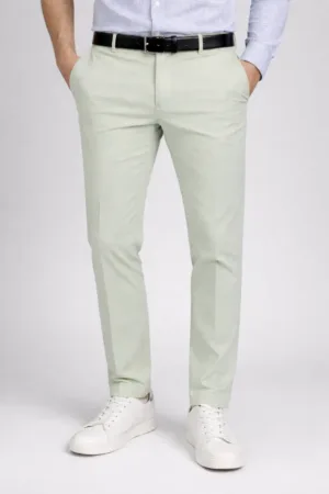 Luxury Linen Cotton Light Pista Trousers
