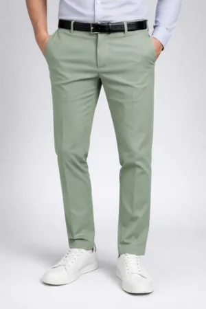 Luxury Linen Cotton Pista Trousers